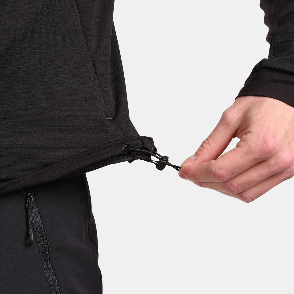 detail KILPI Memphis-M schwarze Herren-Outdoorjacke mit Siberium-Membran