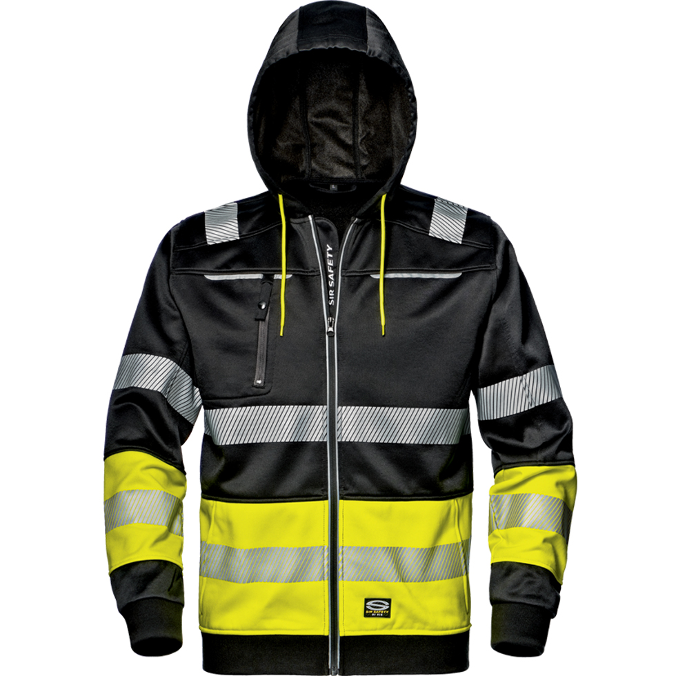 detail Herren-Sweatshirt SIR Contrast Hi-VIZ