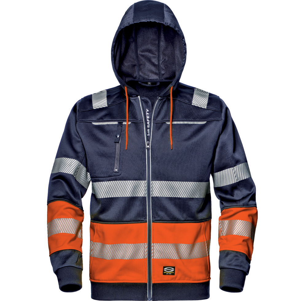 detail Herren-Sweatshirt SIR Contrast Hi-VIZ
