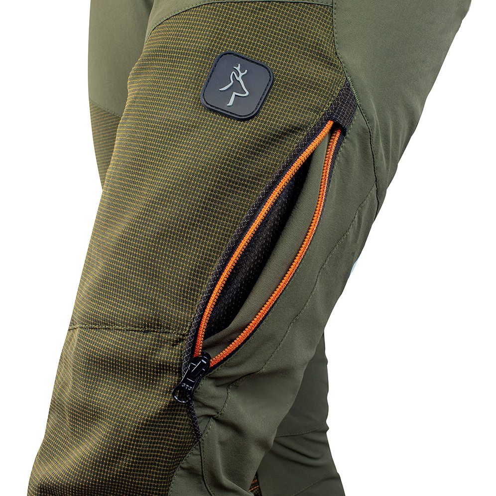 detail Berufshose KAPRIOlL Tech Stretch olive