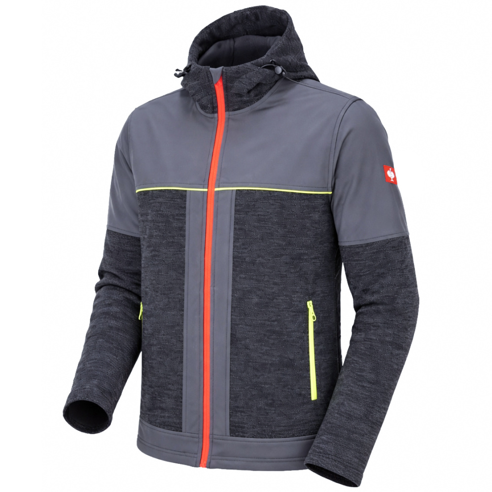 detail Engelbert Strauss E.S. Hybrid graue Herrenjacke für ganzjährigen Einsatz