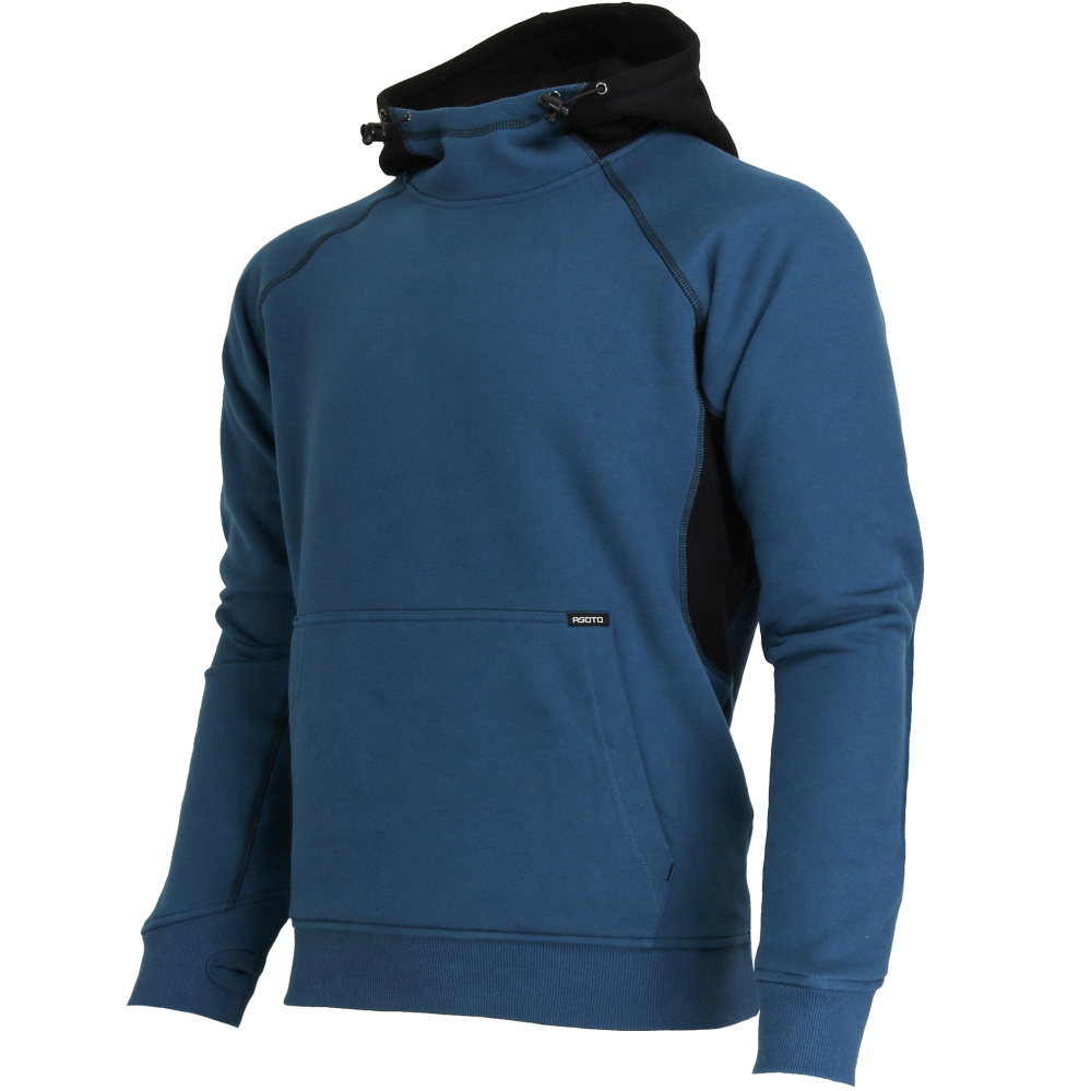 detail Asoto Vindel Herren-Sweatshirt petrolblau, ganzjährig, bequem aus Baumwolle