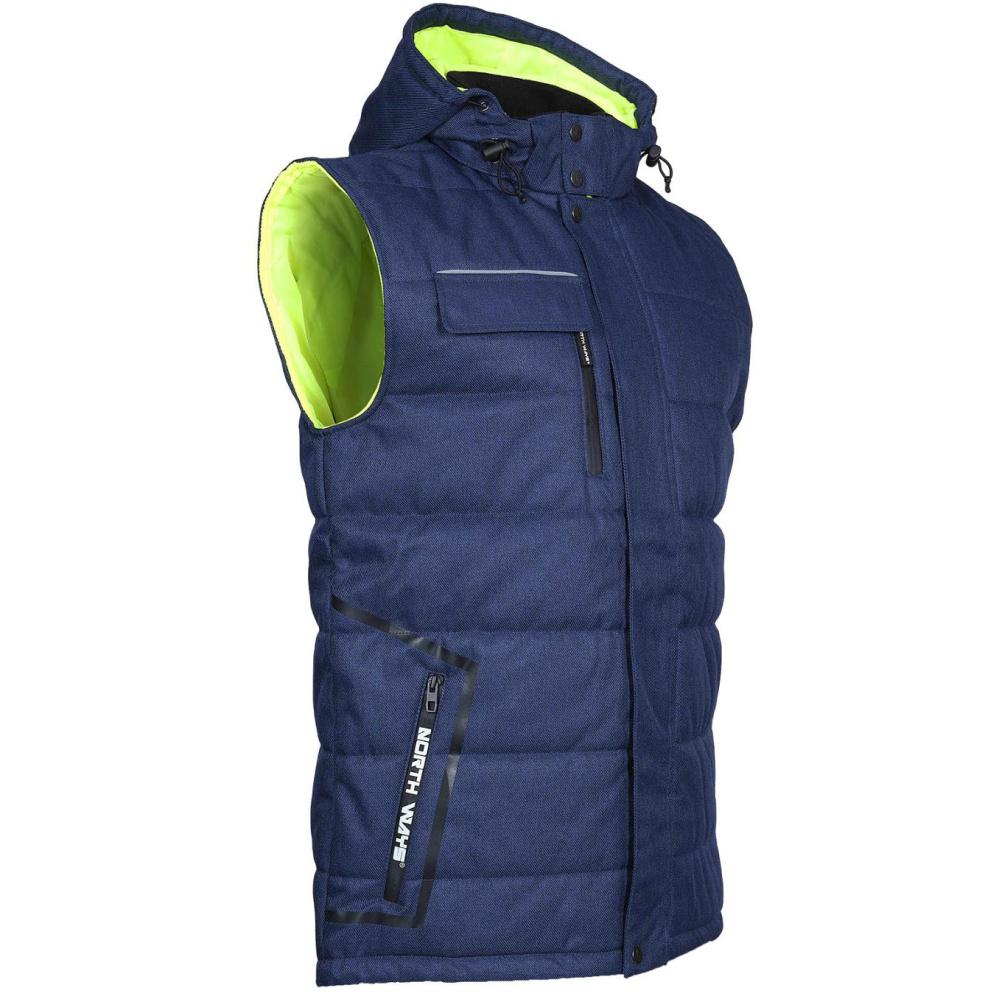 detail Nine Worths Maximy blaue Herren Arbeitsweste WP 5000 mm