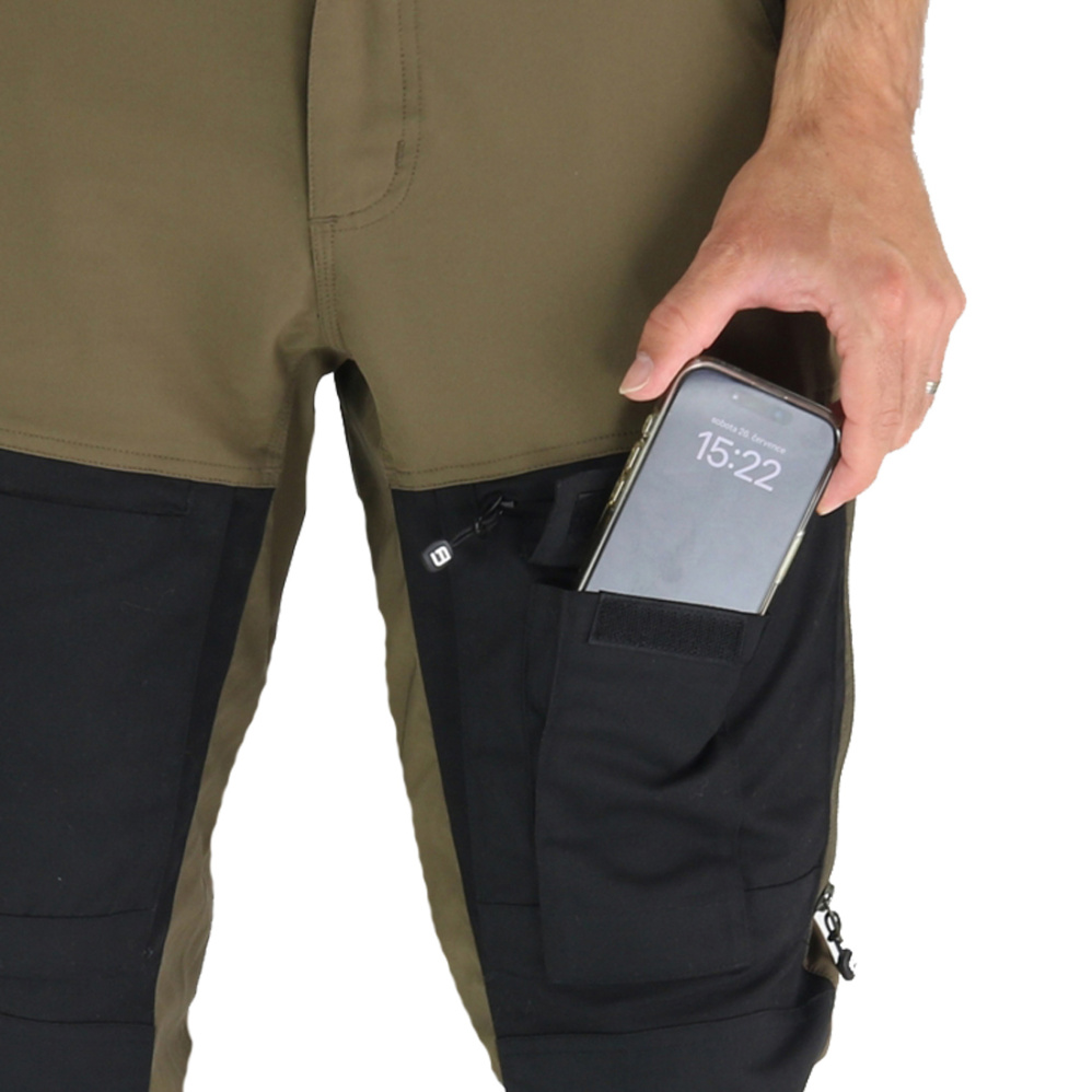 detail Asoto Fjallvik Herren Outdoor Hose bequem braun DWR wasserabweisend Stretch