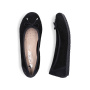 Vorschau RIEKER 438505-01 schwarze Damen-Ballerinas, Echtleder, Antistress-Sohle